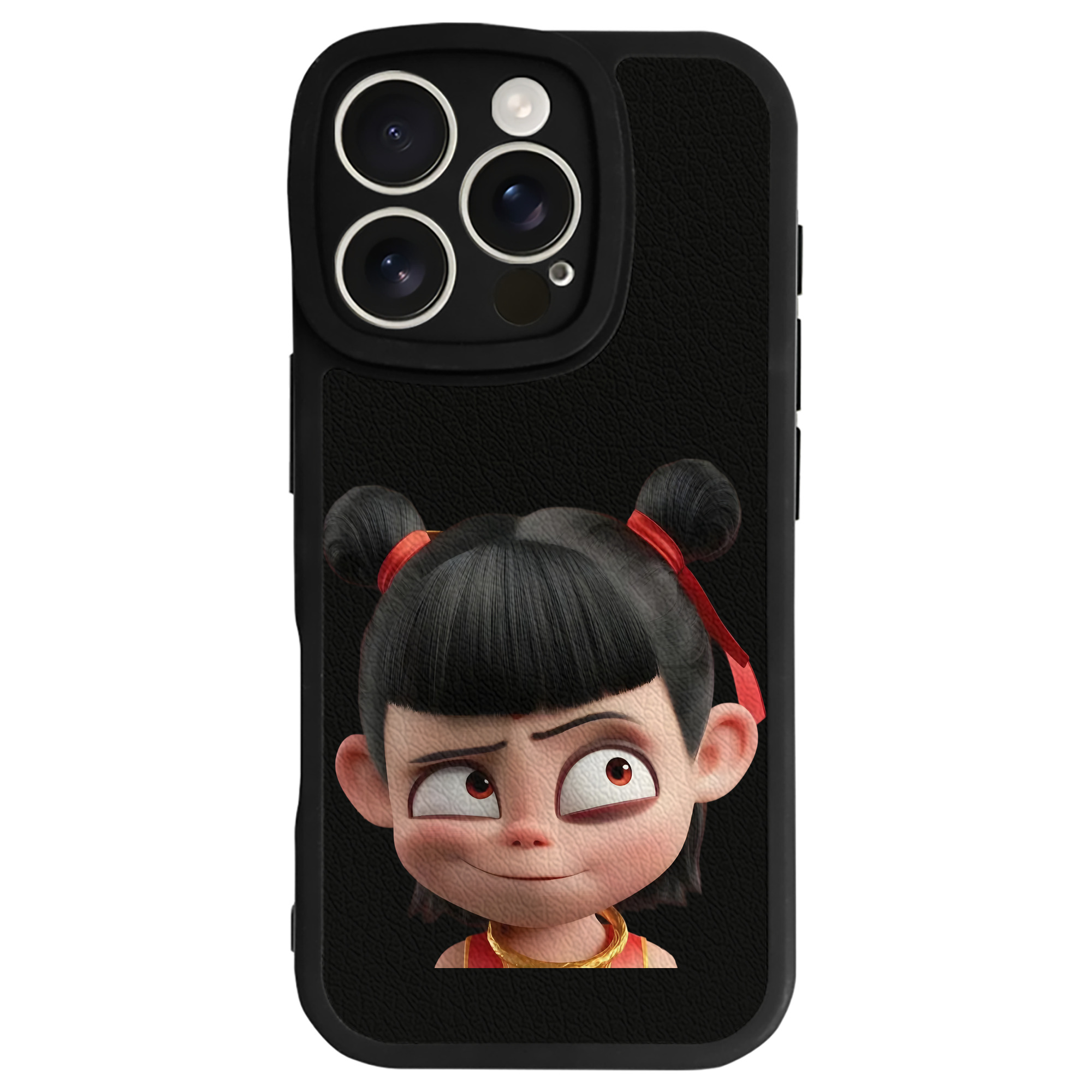 （画像用） Ne Zha 2 ナタ 魔童の大暴れ 【iPhone 16シリーズ対応】シリコンスマホケース（レザー調） 材質：シリコン